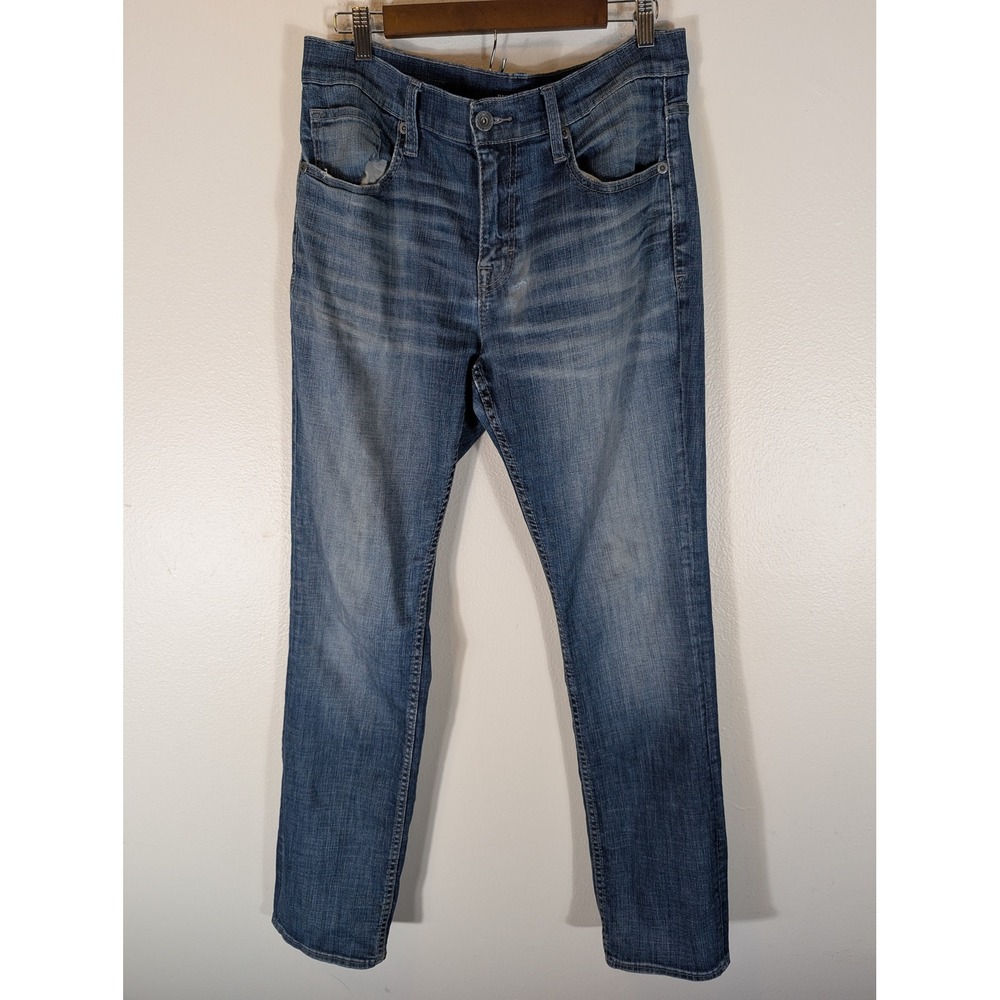 BKE Jake Straight Leg Mens 34×34 Jeans Medium Wash Denim Western Casual LOOK